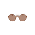 Bottega Veneta Round Frame Nylon Sunglasses — Pink