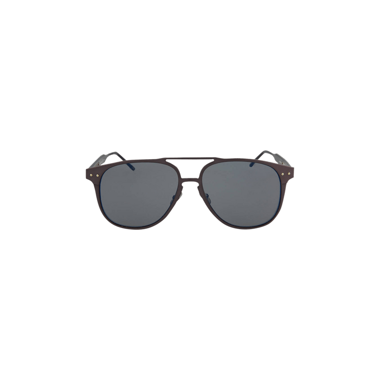 Bottega Veneta Aviator Style Aluminium Sunglasses — Blue