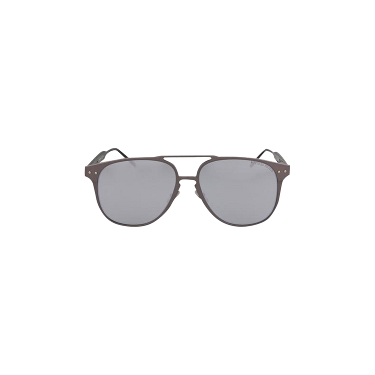 Bottega Veneta Aviator Style Aluminium Sunglasses — Silver