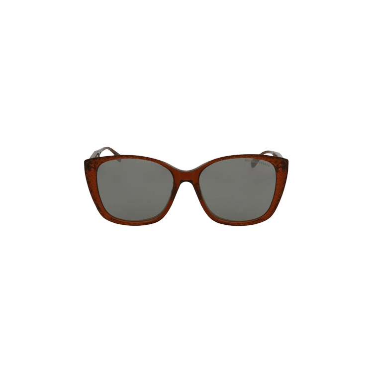 Bottega Veneta Square Frame Acetate Sunglasses — Brown