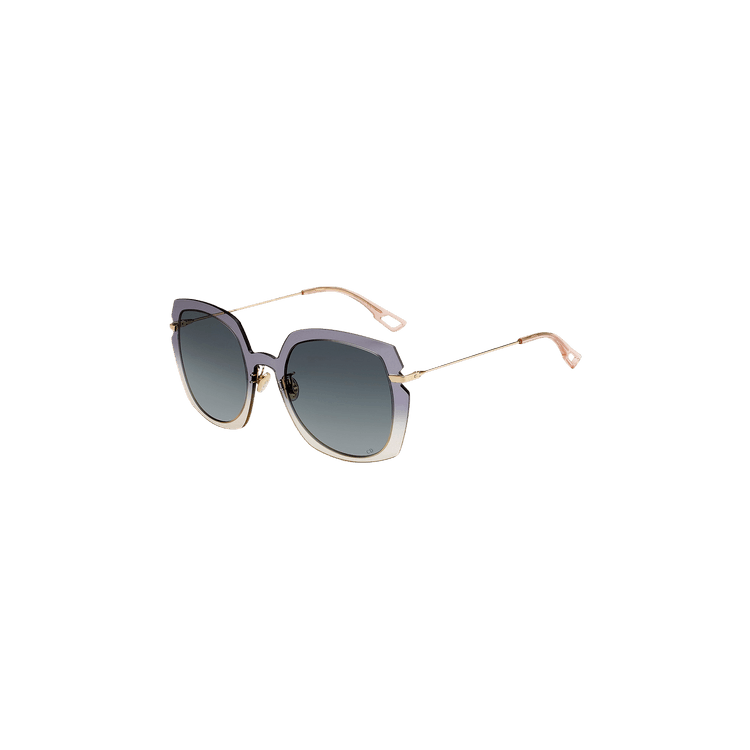 Dior Oversized Round Acetate Sunglasses — Grey