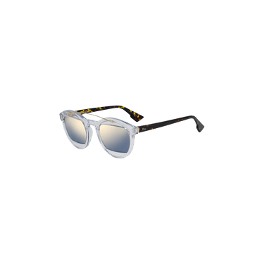 Dior Round Frame Acetate Sunglasses — Brown