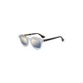 Dior Round Frame Acetate Sunglasses — Brown