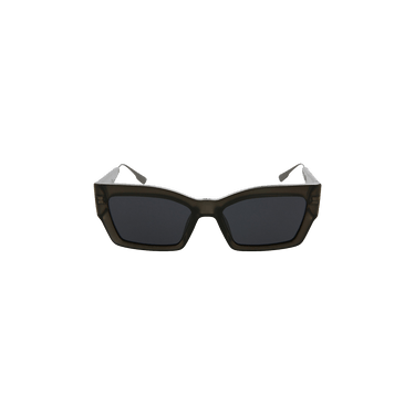Dior Rectangle Frame Acetate Sunglasses — Grey