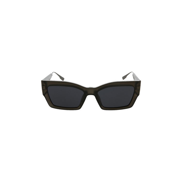 Dior Rectangle Frame Acetate Sunglasses — Grey