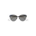 Dior Cat Eye Metal Sunglasses — Black