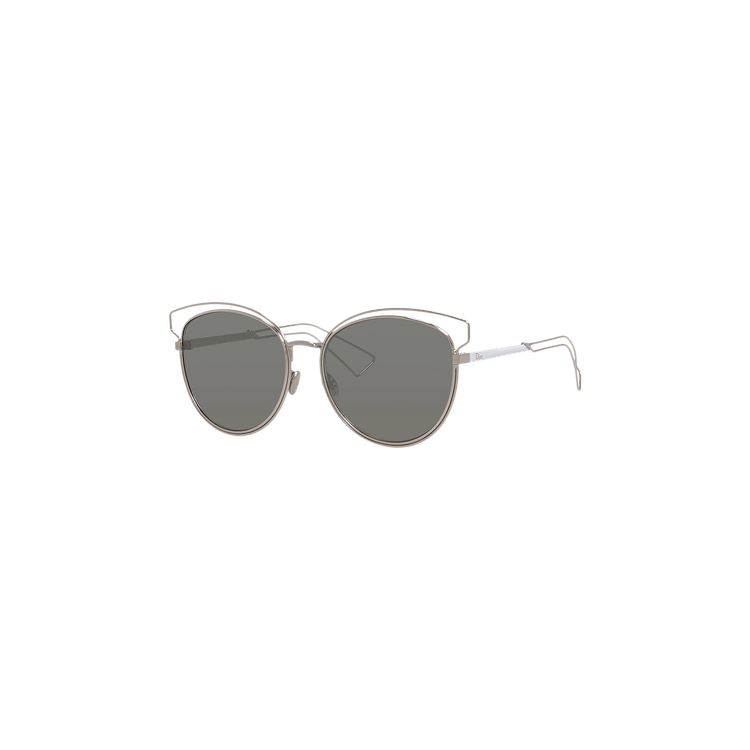 Dior Cat Eye Metal Sunglasses — Silver
