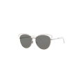 Dior Cat Eye Metal Sunglasses — Silver