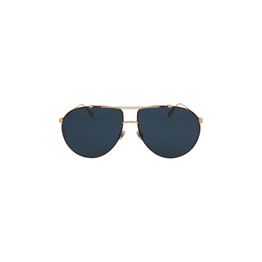Dior Aviator Style Metal Sunglasses — Gold