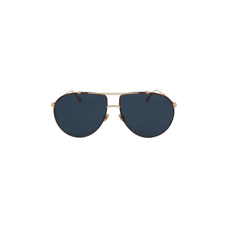 Dior Aviator Style Metal Sunglasses — Gold