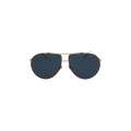 Dior Aviator Style Metal Sunglasses — Gold