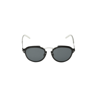 Dior Round Frame Metal Sunglasses — Silver