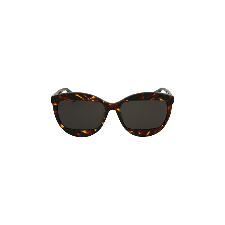 Dior Round Frame Acetate Sunglasses — Brown