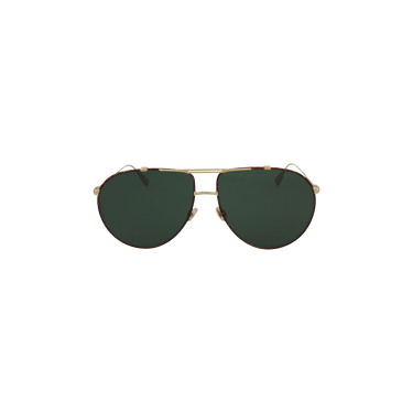 Dior Aviator Style Metal Sunglasses — Gold