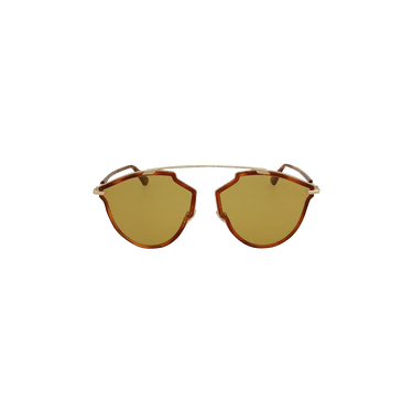 Dior Cat Eye Metal Sunglasses — Brown