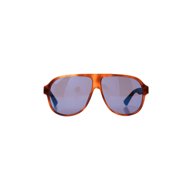 Gucci D Frame Acetate Sunglasses — Brown