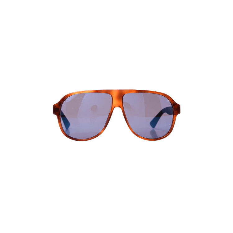 Gucci D Frame Acetate Sunglasses — Brown