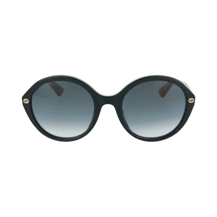 Gucci Round Oval Sunglasses — Black