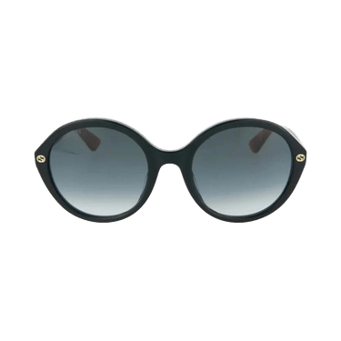 Gucci Round Oval Sunglasses — Black
