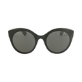 Gucci Round Oval Sunglasses — Brown