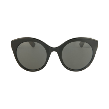 Gucci Round Oval Sunglasses — Brown