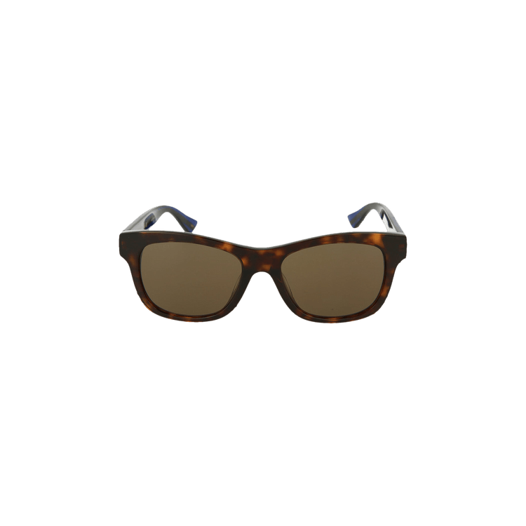 Gucci Web Stripe Tortoiseshell Sunglasses — Brown