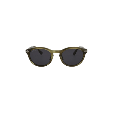 Gucci Round Acetate Sunglasses — Grey