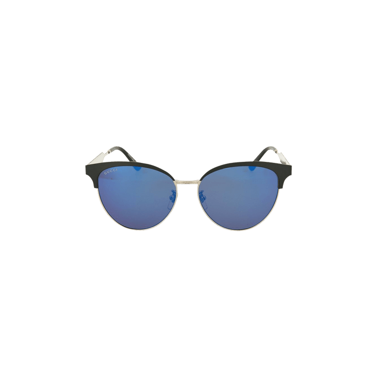 Gucci Wayfarer Metal Sunglasses — Silver