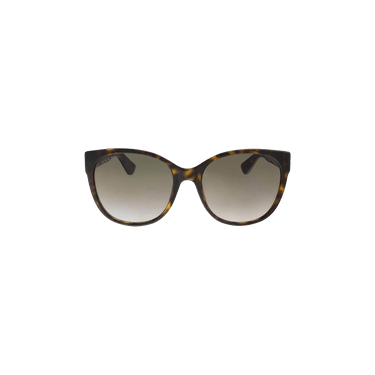 Gucci Square Rectangle Sunglasses — Brown