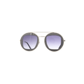 Gucci Aviator Style Metal Sunglasses — Grey