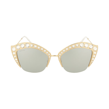 Gucci Cat Eye Sunglasses — Gold