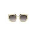 Gucci Square Rectangle Sunglasses — Gold