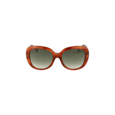 Gucci Round Oval Sunglasses — Brown