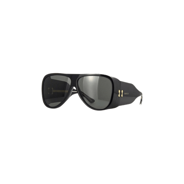 Gucci Aviator Acetate Sunglasses — Black