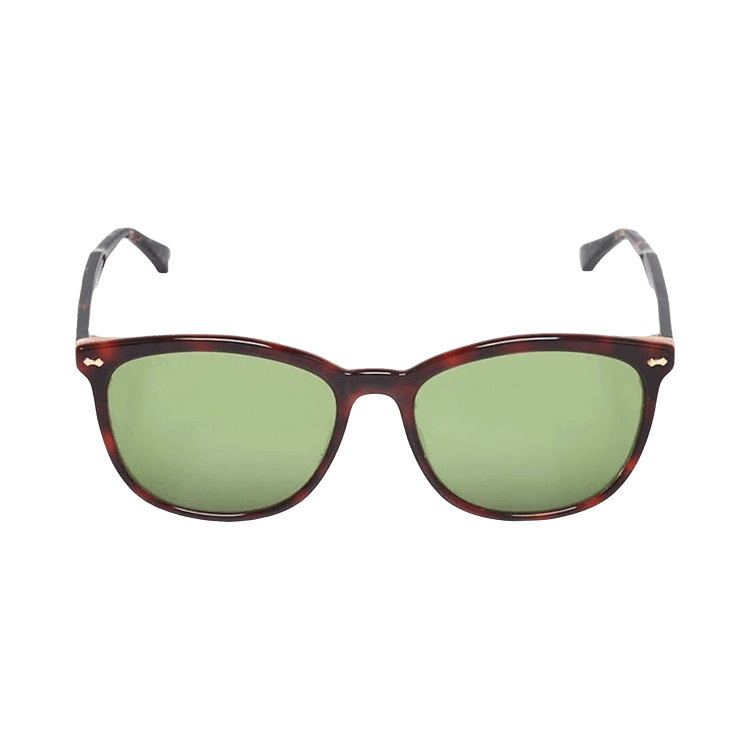 Gucci Square Frame Acetate Sunglasses — Brown