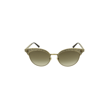 Gucci Round Oval Sunglasses — Gold