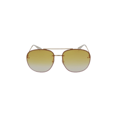 Gucci Aviator Frame Metal Sunglasses — Multi-Color