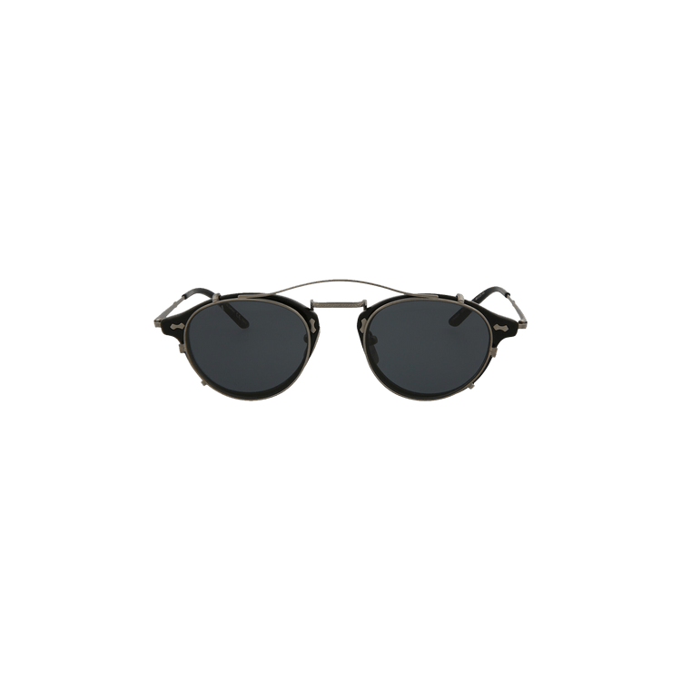 Gucci Round Acetate Sunglasses — Black