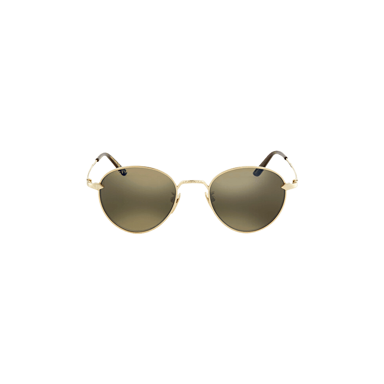 Gucci Round Titanium Sunglasses — Gold