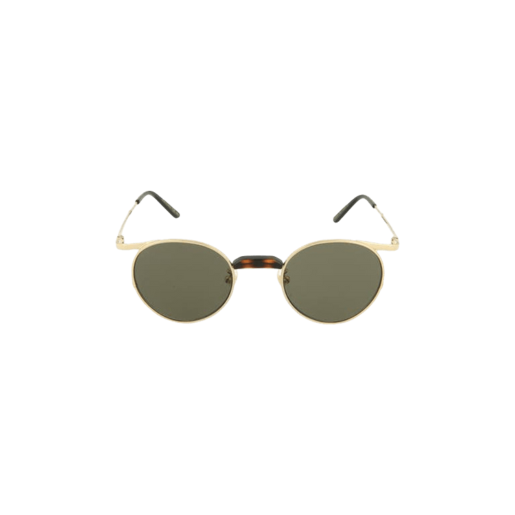 Gucci Round Frame Metal Sunglasses — Gold