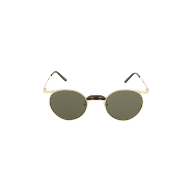 Gucci Round Frame Metal Sunglasses — Gold