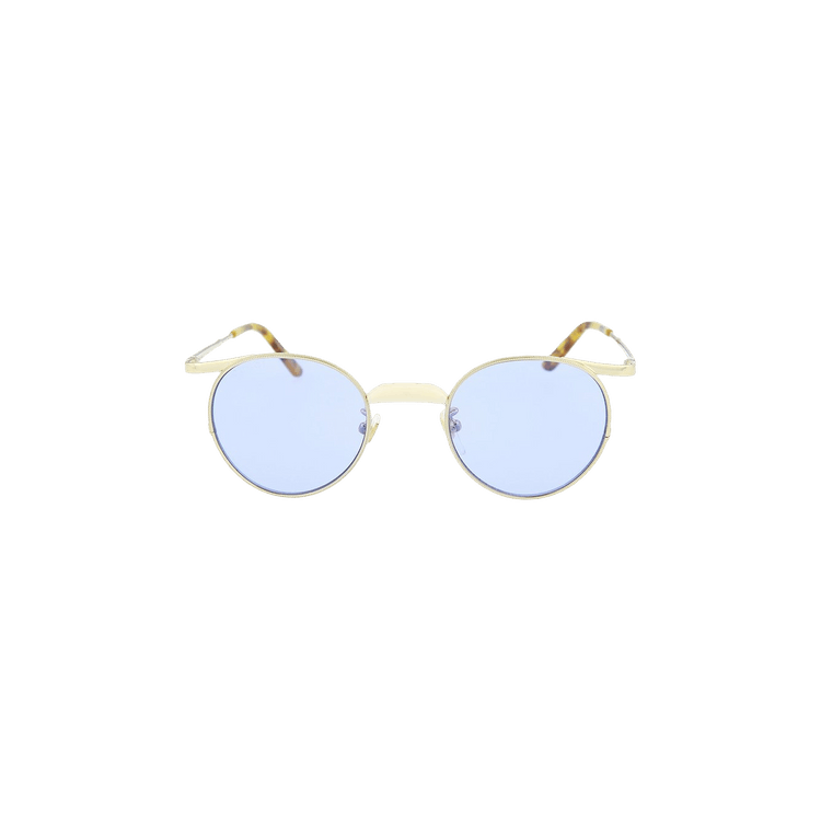 Gucci Round Frame Metal Sunglasses — Gold