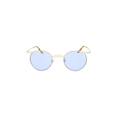 Gucci Round Frame Metal Sunglasses — Gold