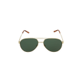 Gucci Square Frame Metal Sunglassses — Gold