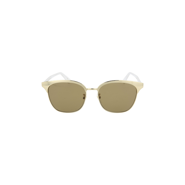Gucci Clubmaster Acetate Sunglasses — Gold