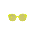 Gucci Round Acetate Sunglasses — Yellow