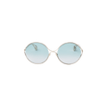 Gucci Oval Metal Sunglasses — Gold