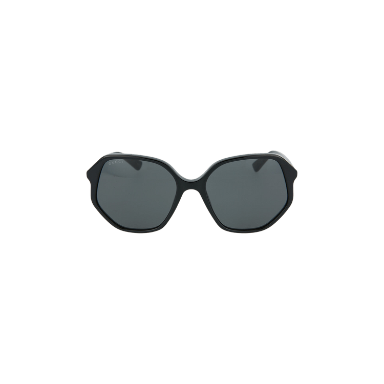 Gucci Square Acetate Sunglasses — Blue