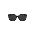 Gucci Round Frame Acetate Sunglasses — Black