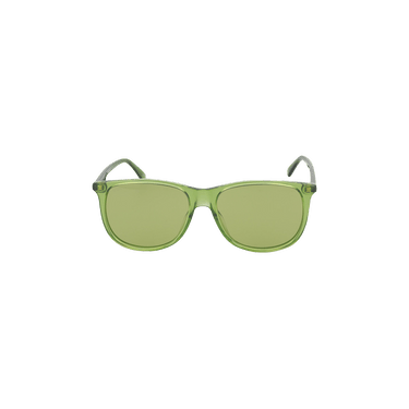 Gucci Oval Frame Acetate Sunglasses — Green